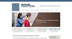 Desktop Screenshot of physicaltherapyofnvirginia.com